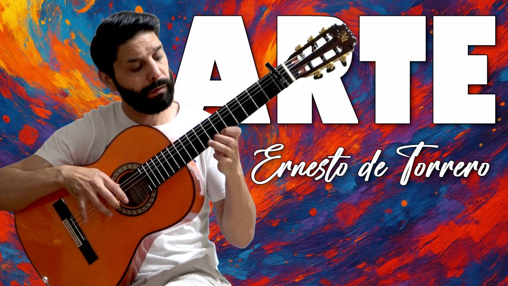 Ernesto de Torrero, tocando la guitarra
